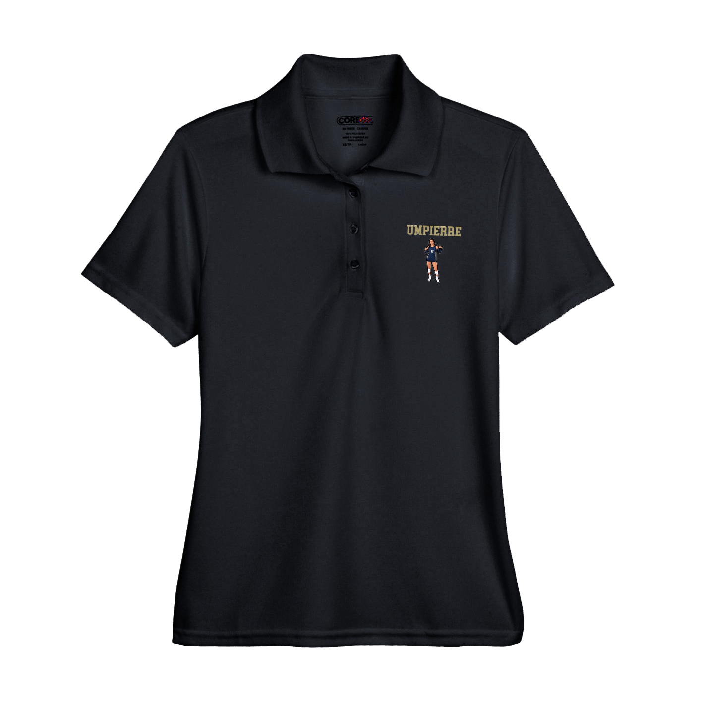 Womens Performance Polo — Shirsey in Black