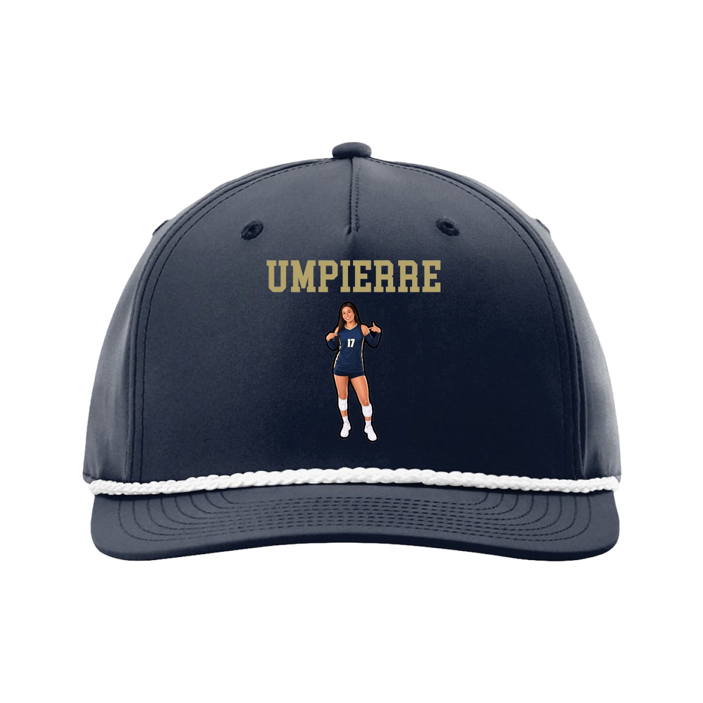 Five-Panel Classic Rope Cap — Shirsey in Navy