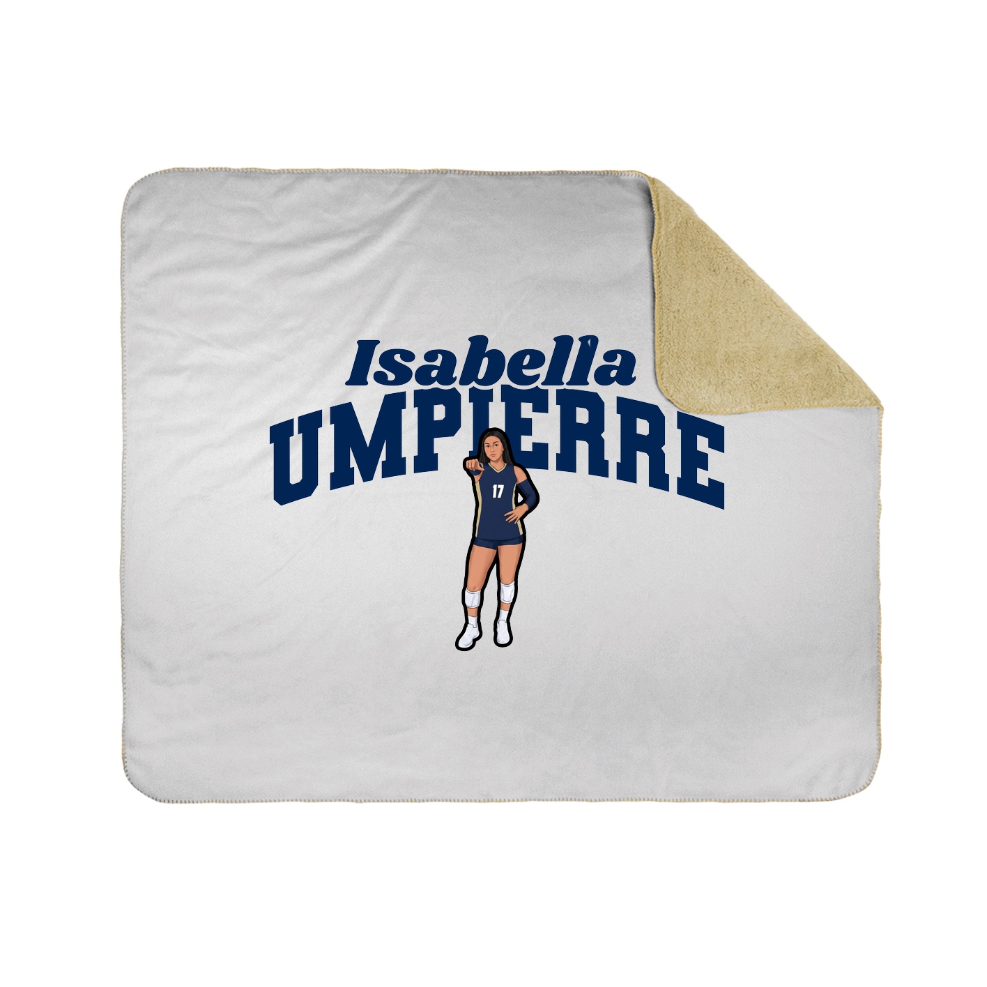 Throw Blanket — Signature Arch in White