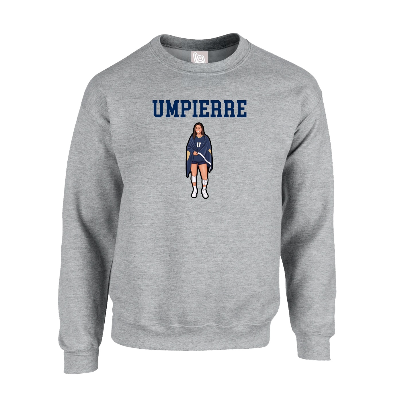 Fleece Crew — Shirsey in Grey