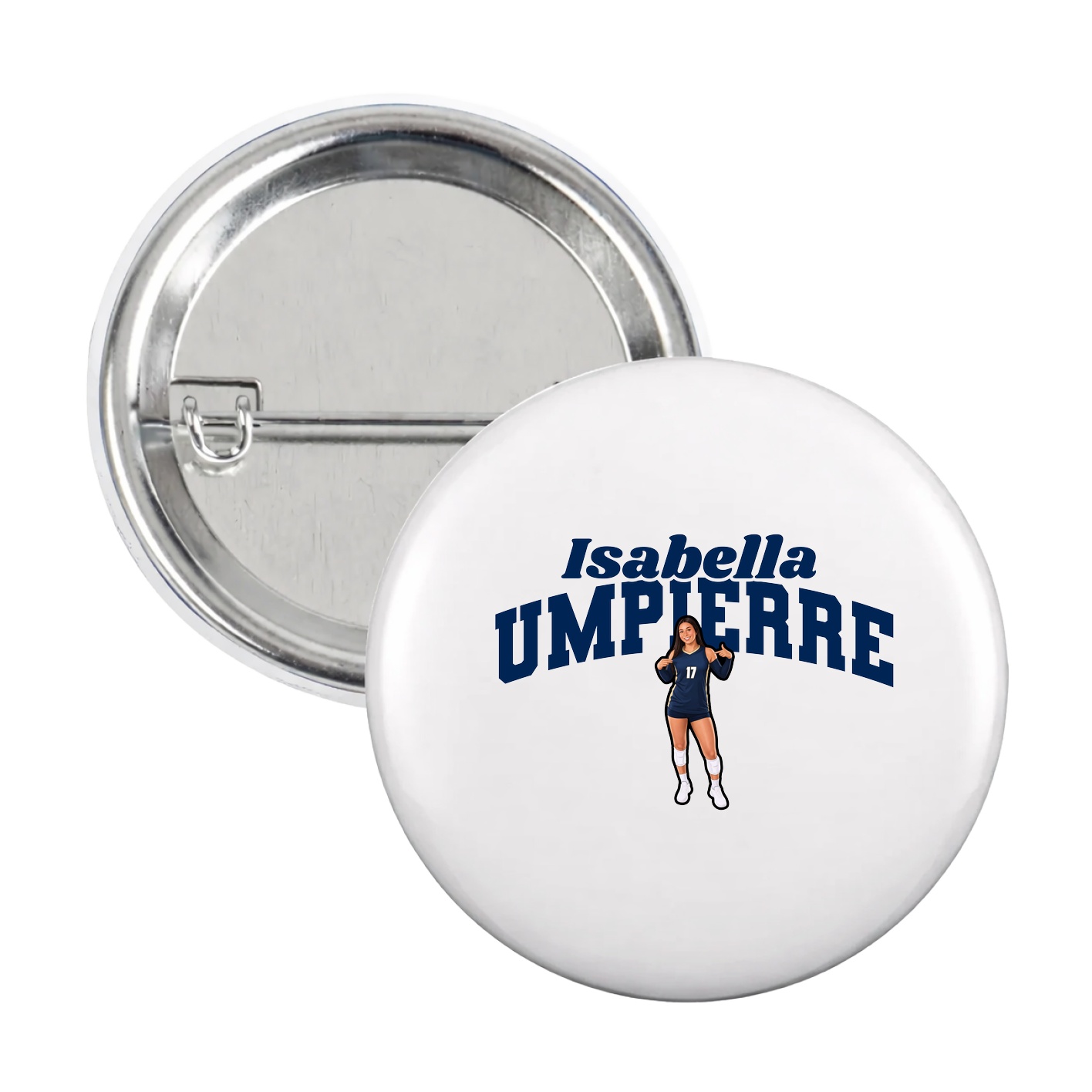Game Day Button — Signature Arch in White