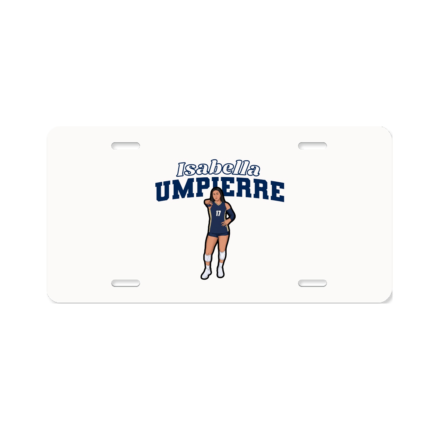 License Plate — Name Arch in Classic