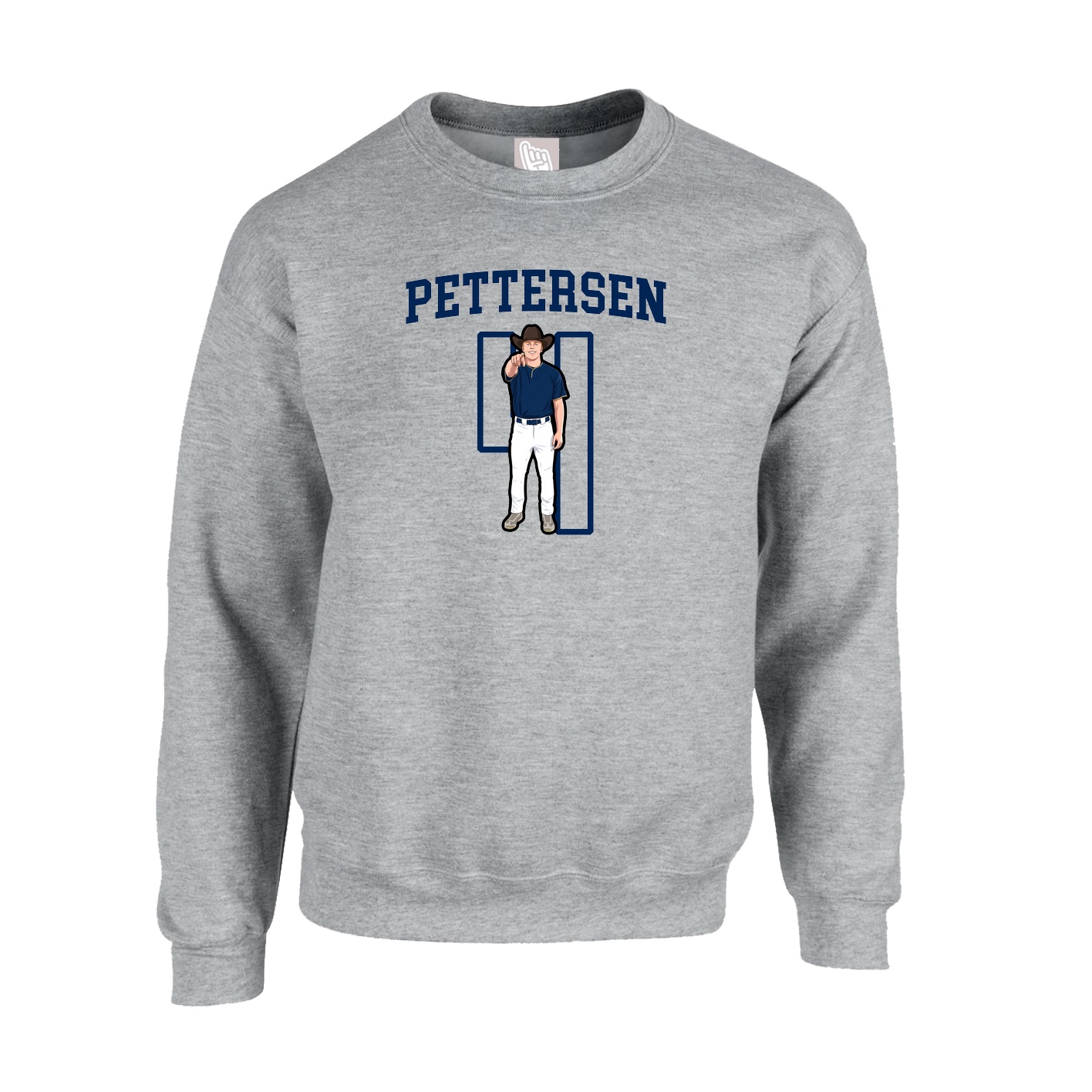 Fleece Crew — Shirsey in Grey