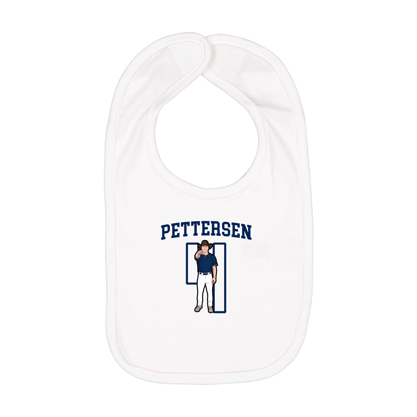 Infant Bib — Shirsey in White