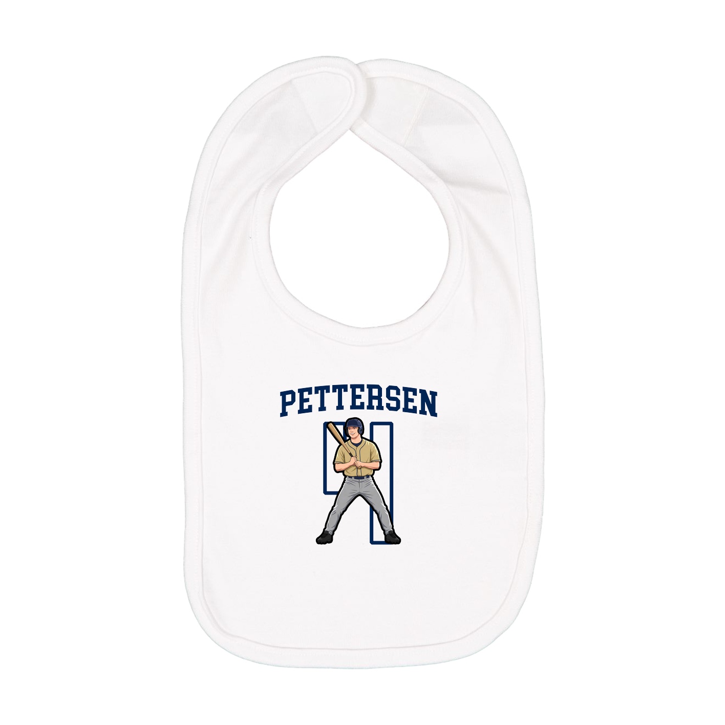 Infant Bib — Shirsey in White