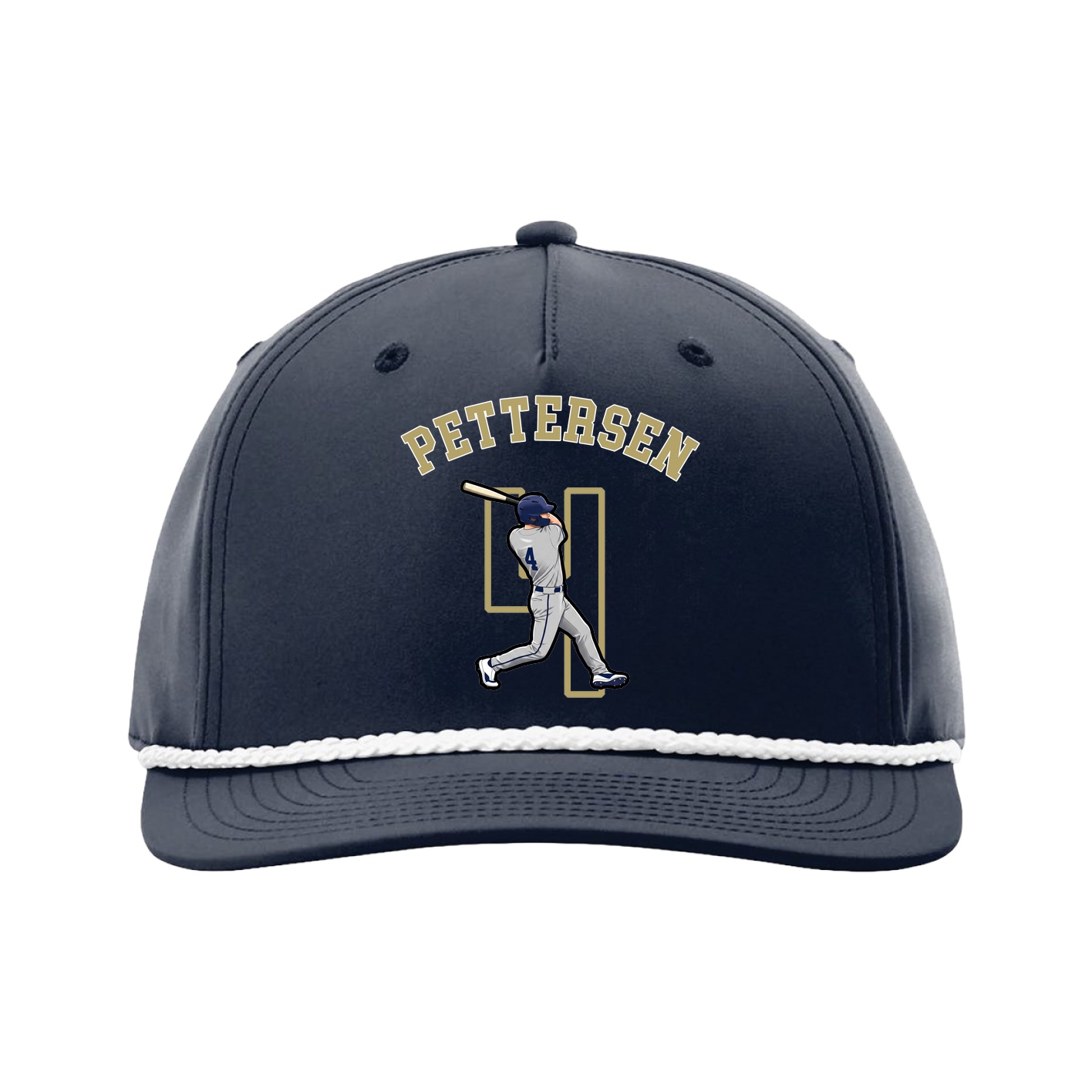 Five-Panel Classic Rope Cap — Shirsey Arch in Navy