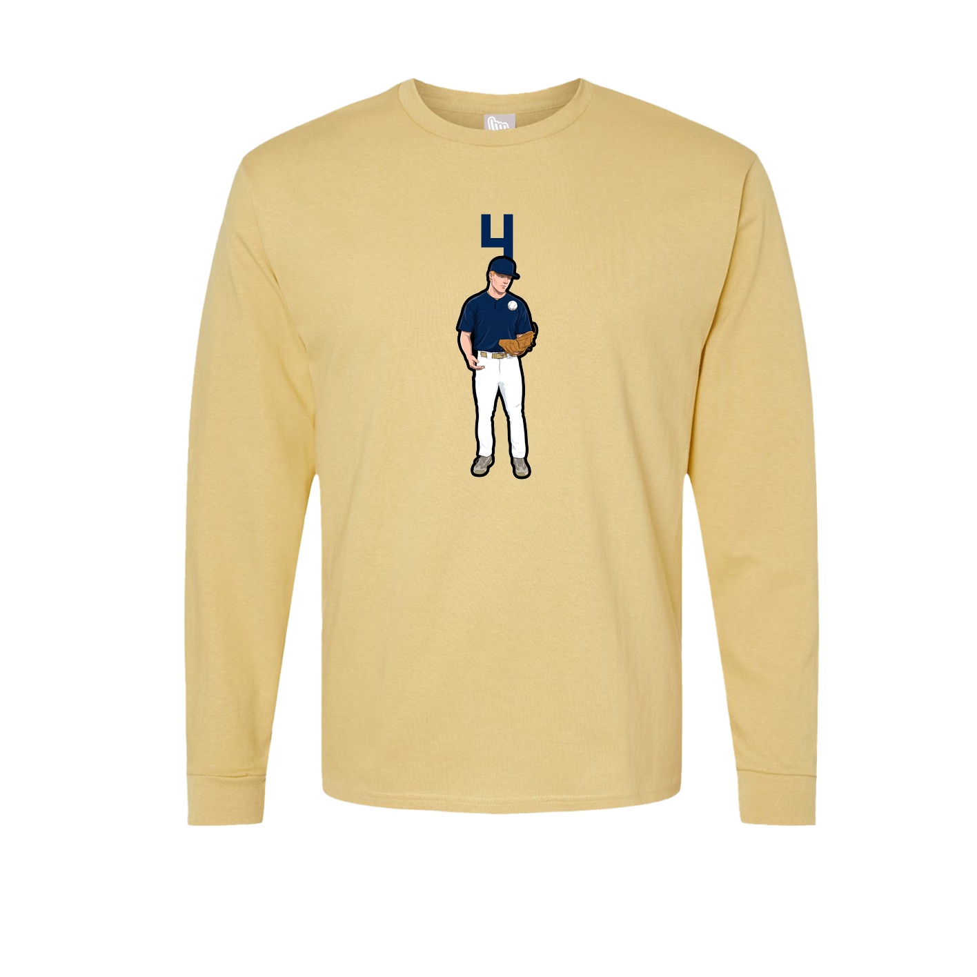 Long Sleeve Tee — Number Top in Vegas Gold