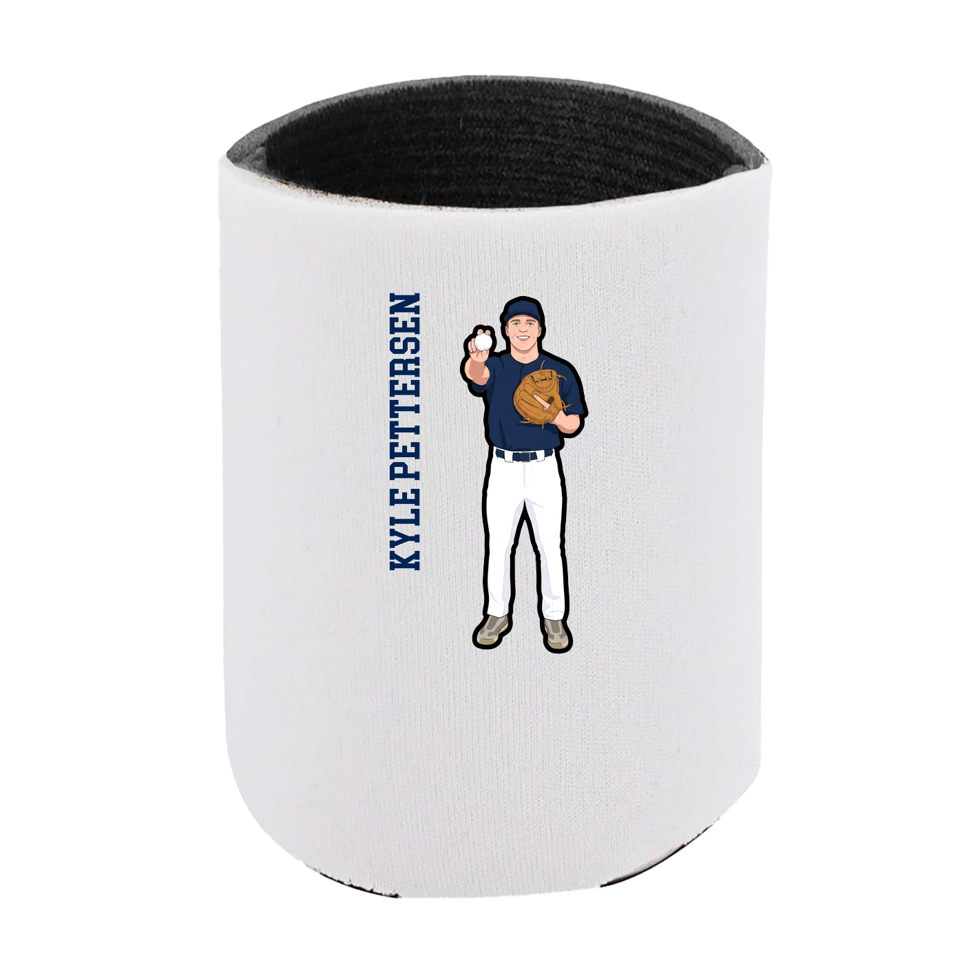 Can Holder — Name Vertical in White
