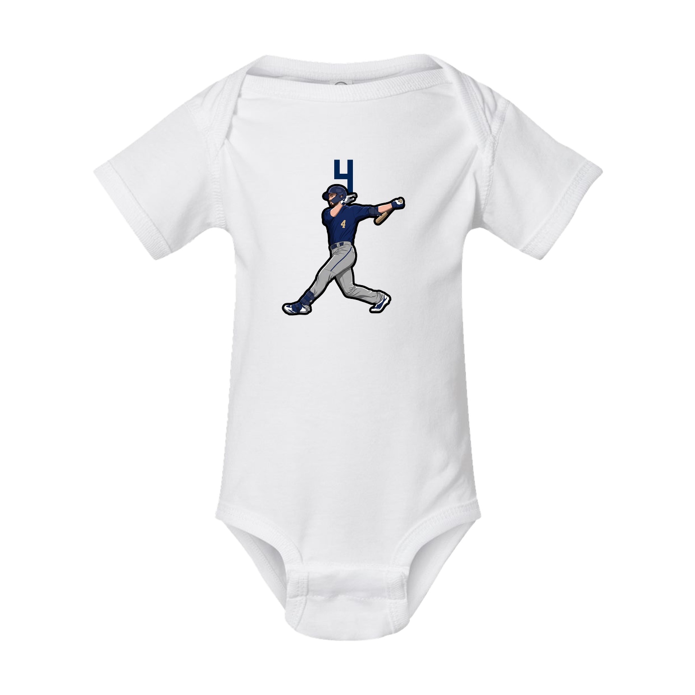 Baby Onesie — Number Top in White