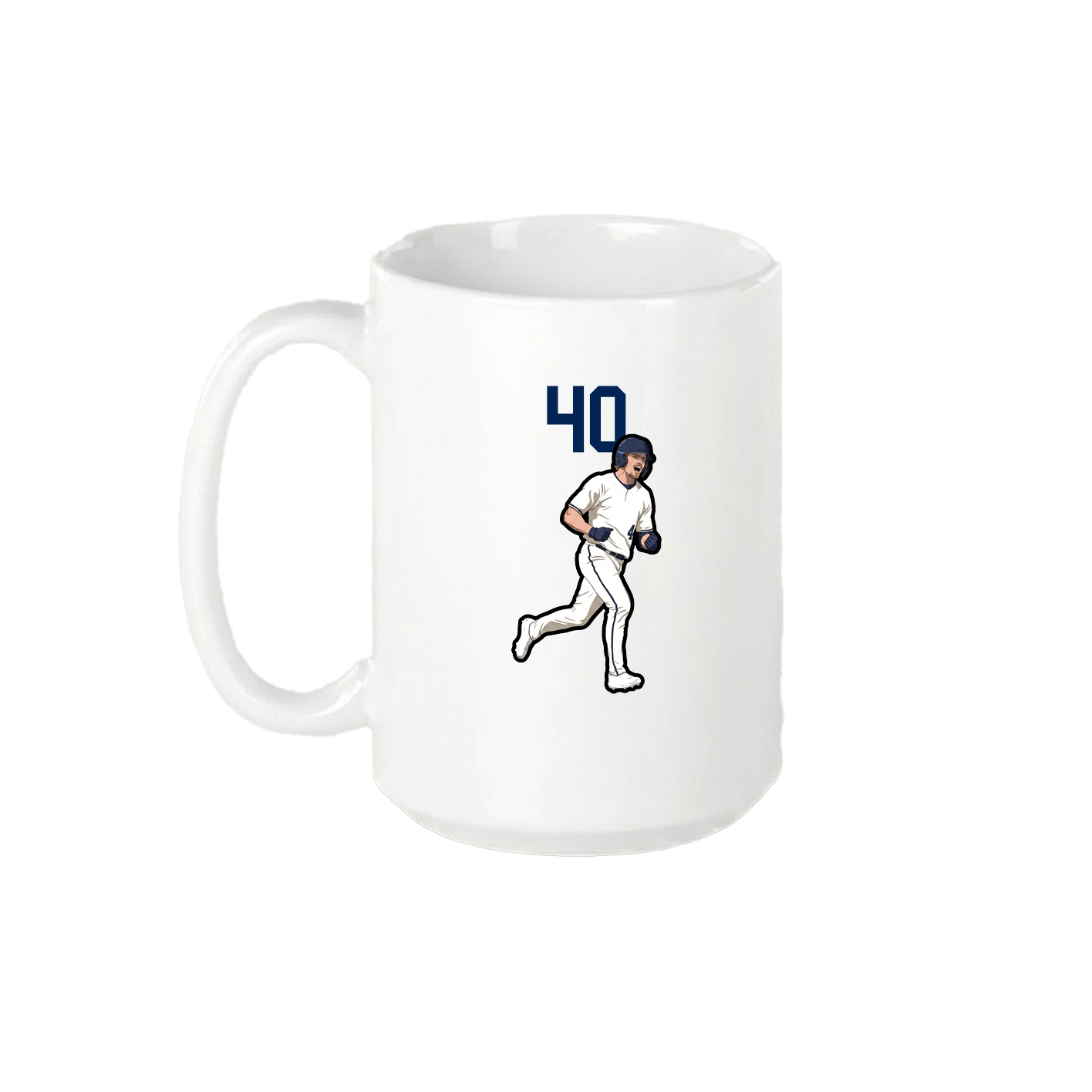15oz Coffee Mug — Number Top in White