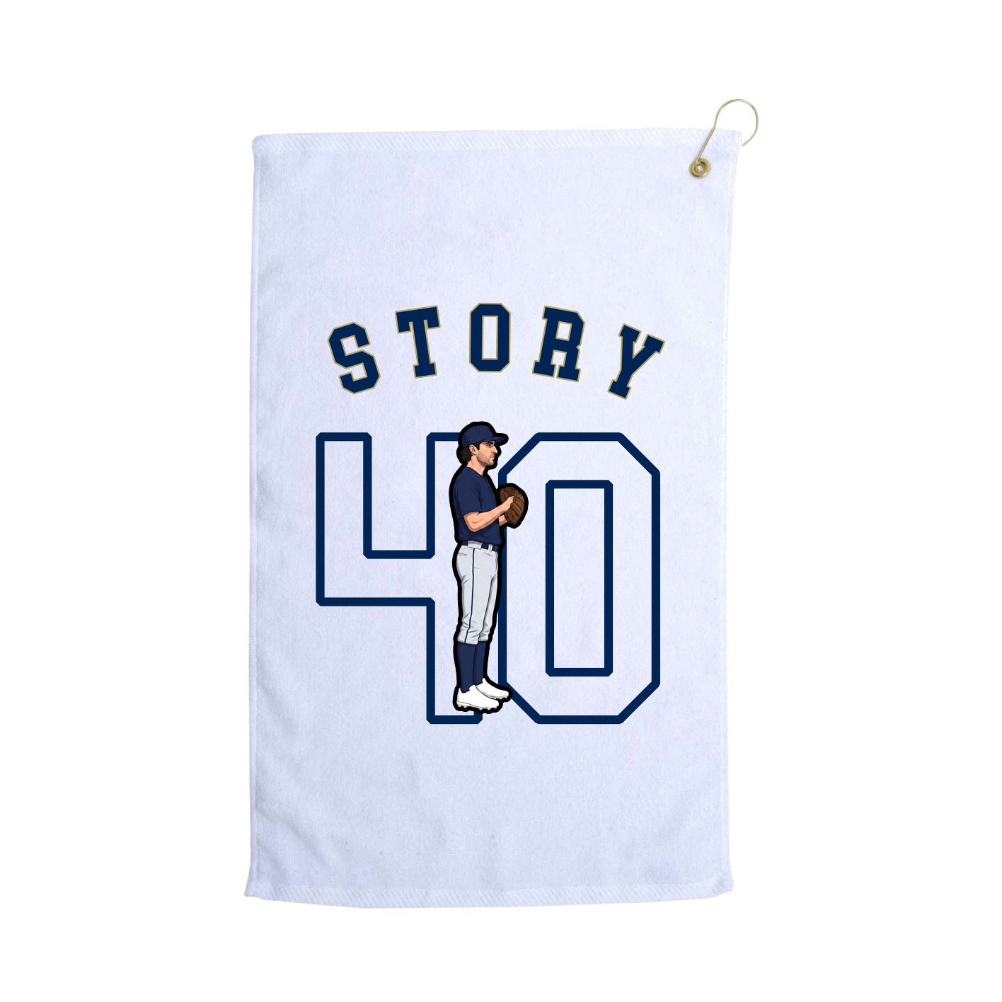 Golf Towel — Shirsey Arch in White