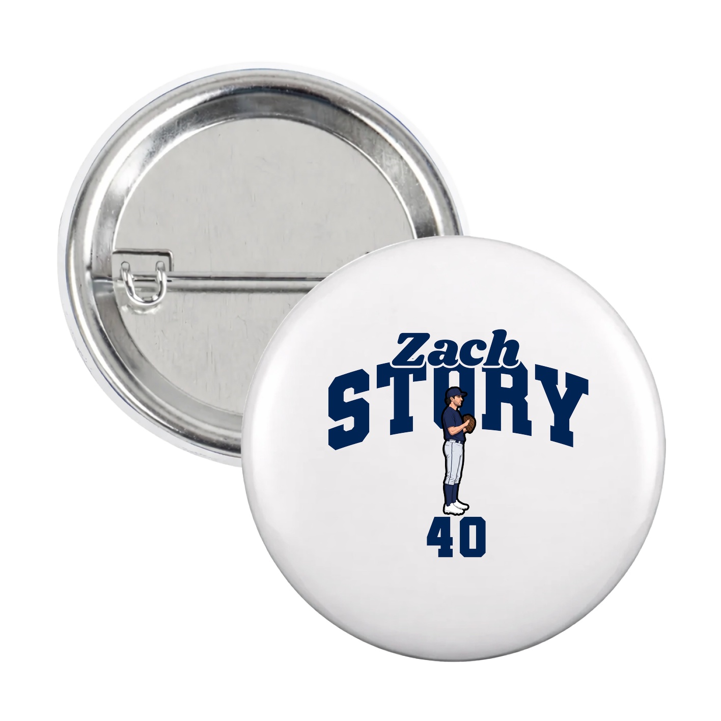 Game Day Button — Signature Arch in White