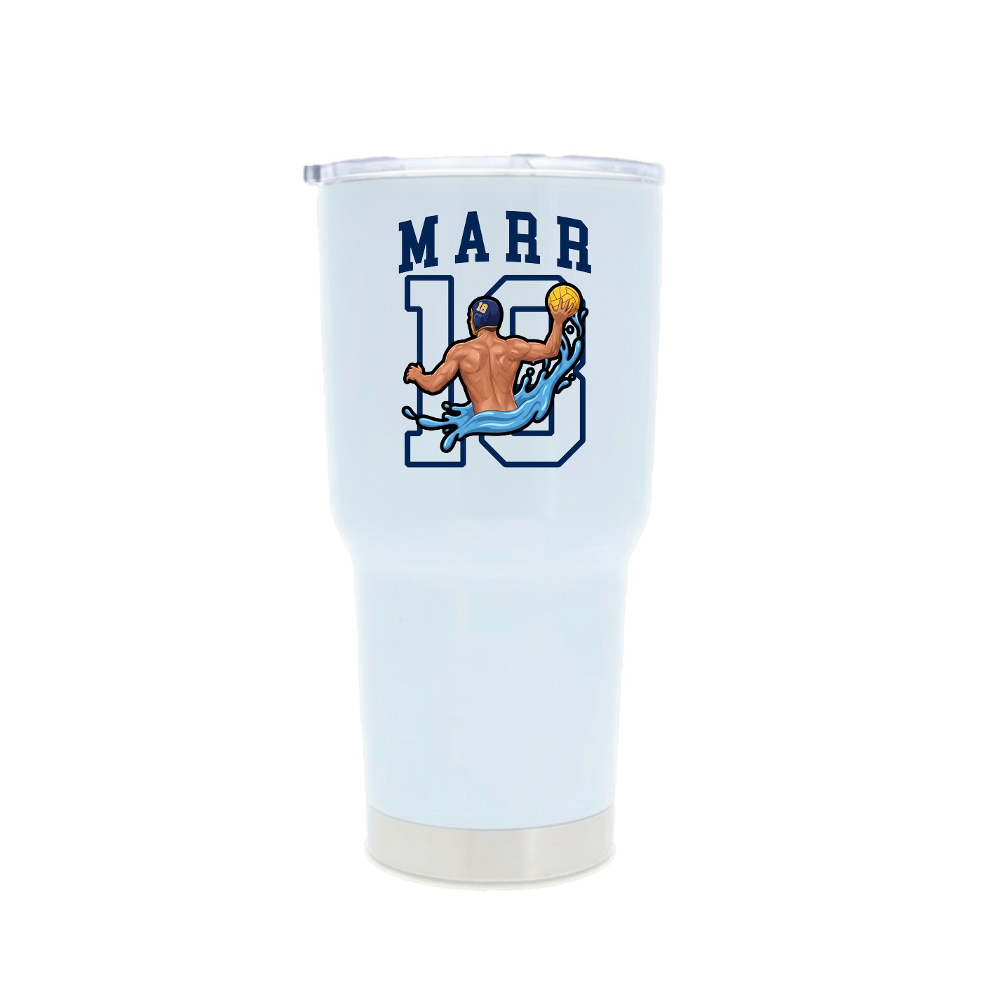 30oz Stainless Steel Tumbler — Shirsey in White