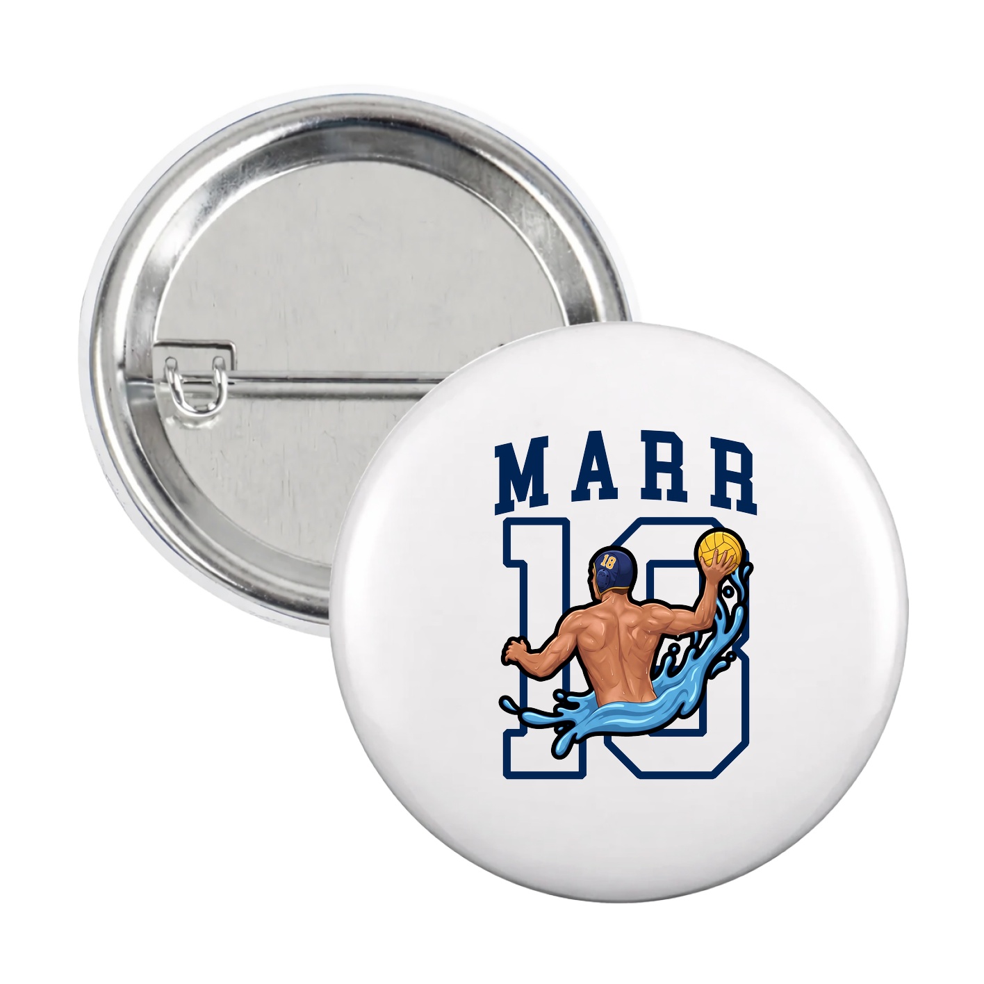 Game Day Button — Shirsey in White