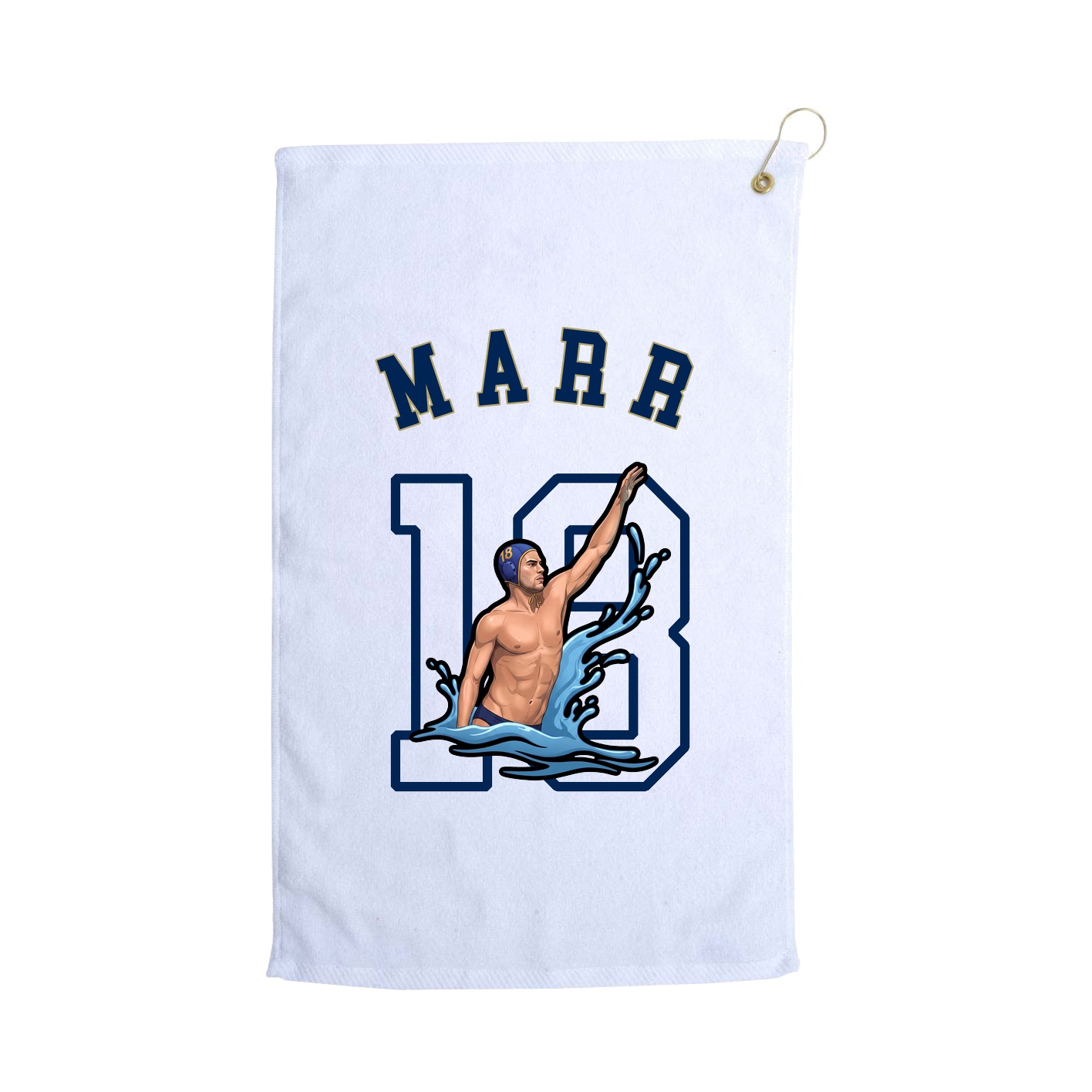 Golf Towel — Shirsey Arch in White