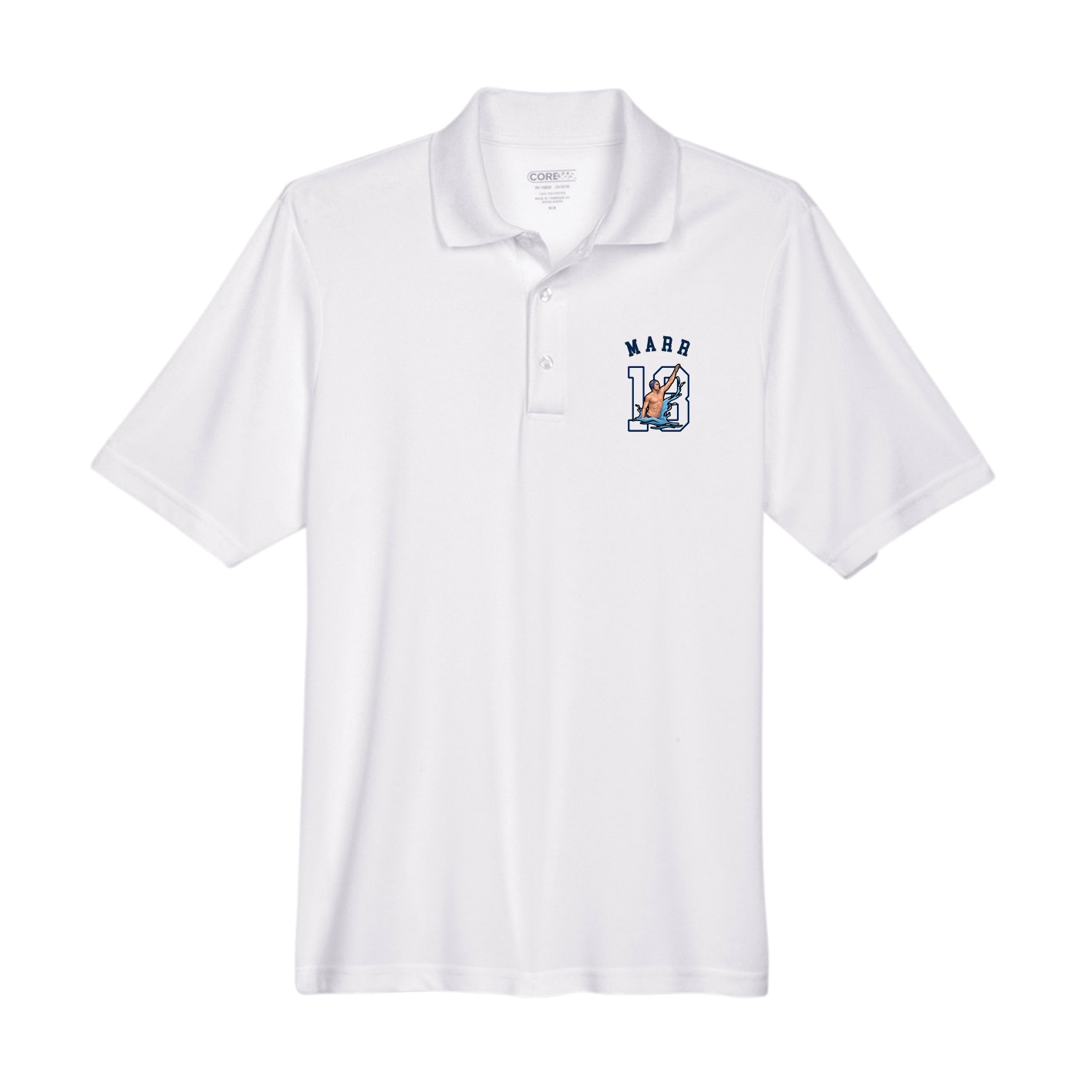 Performance Polo — Shirsey Arch in White