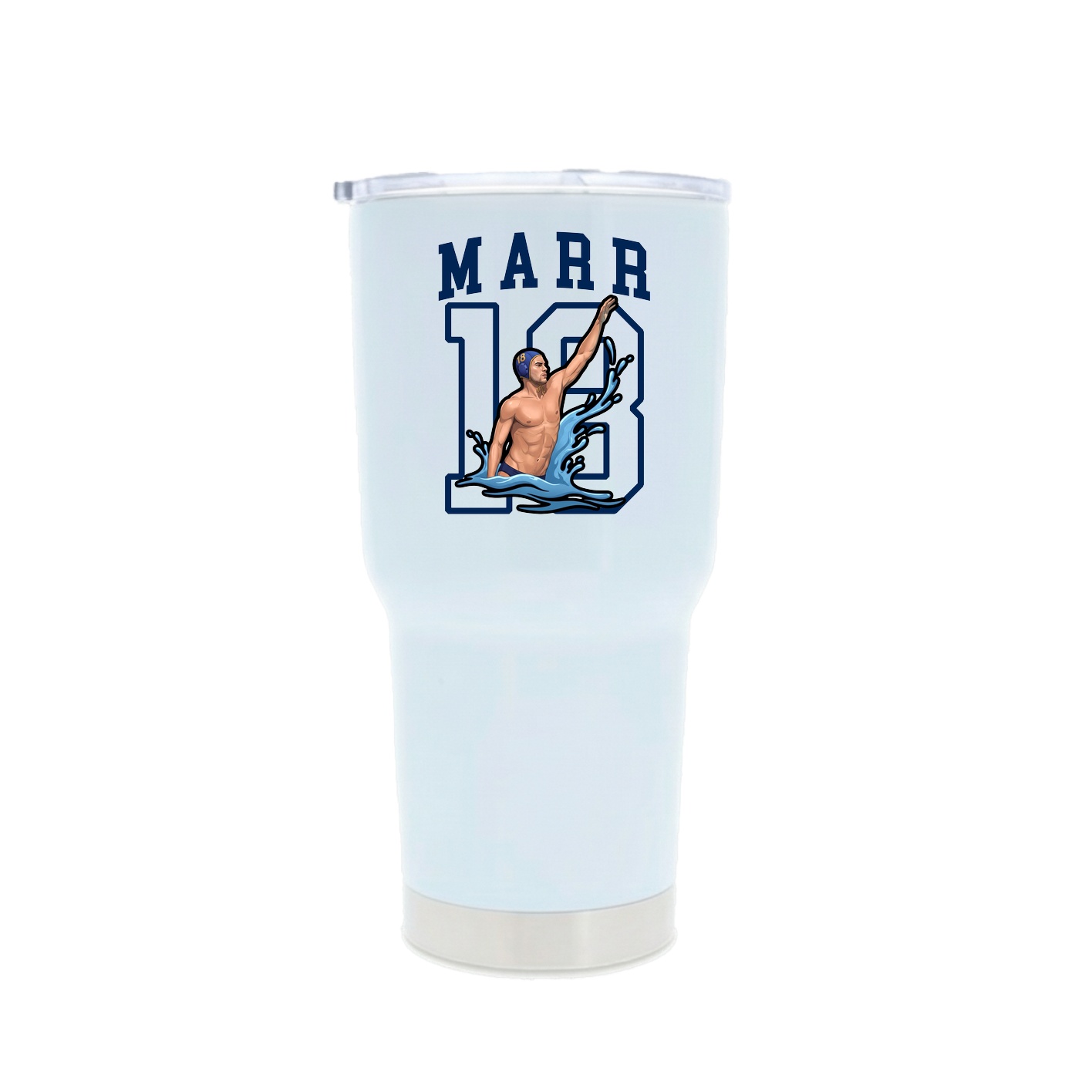 30oz Stainless Steel Tumbler — Shirsey in White