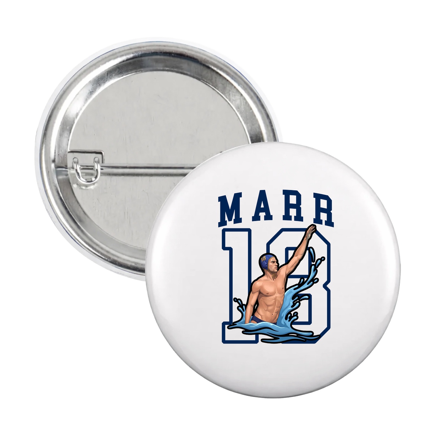 Game Day Button — Shirsey in White