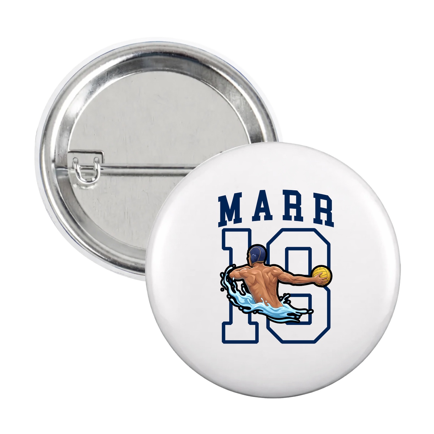 Game Day Button — Shirsey in White