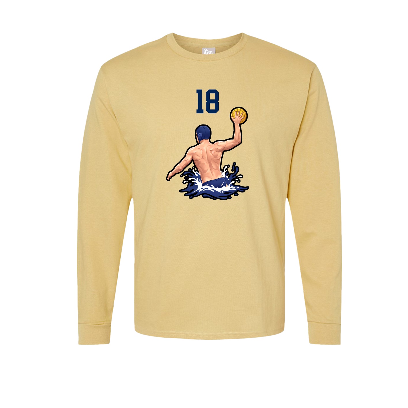 Long Sleeve Tee — Number Top in Vegas Gold