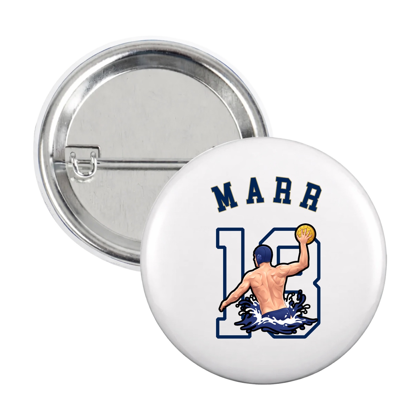 Game Day Button — Shirsey Arch in White