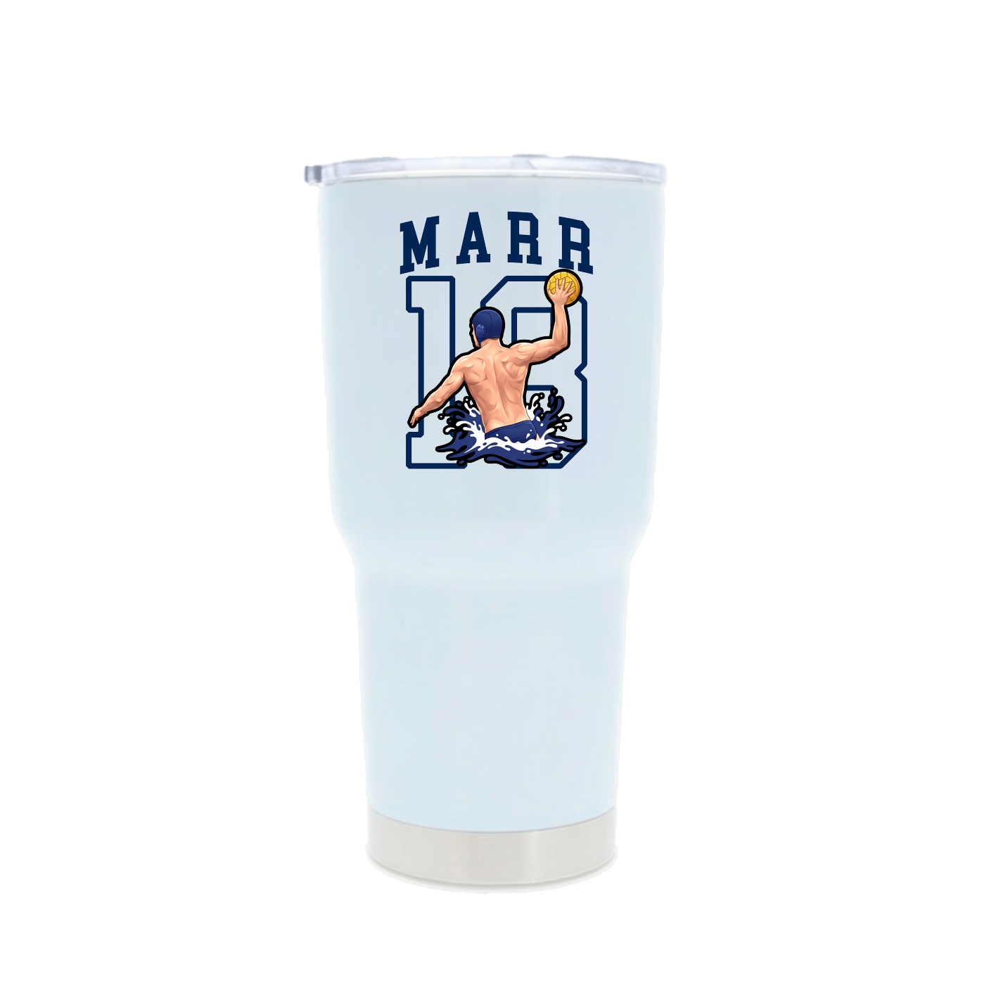 30oz Stainless Steel Tumbler — Shirsey in White