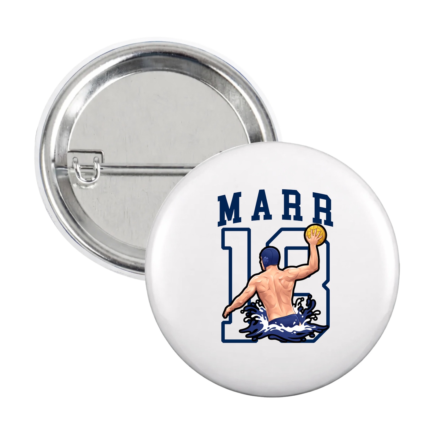 Game Day Button — Shirsey in White