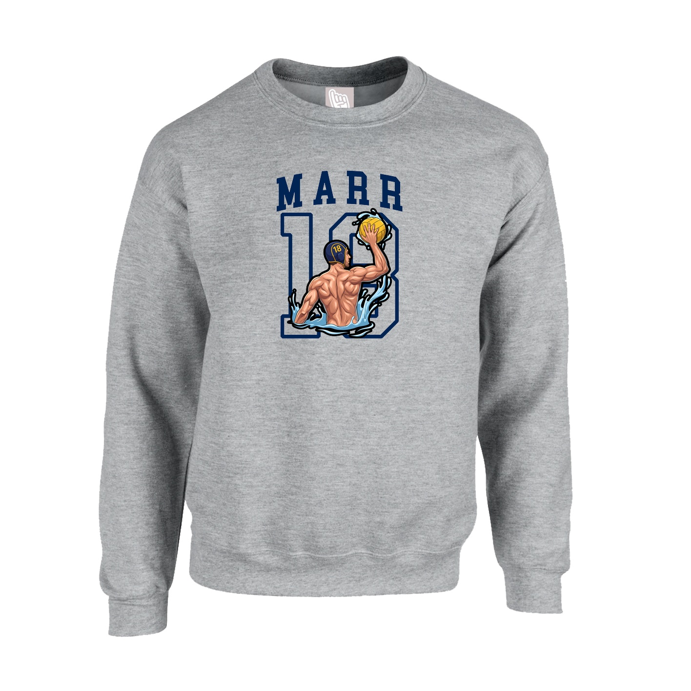 Fleece Crew — Shirsey in Grey