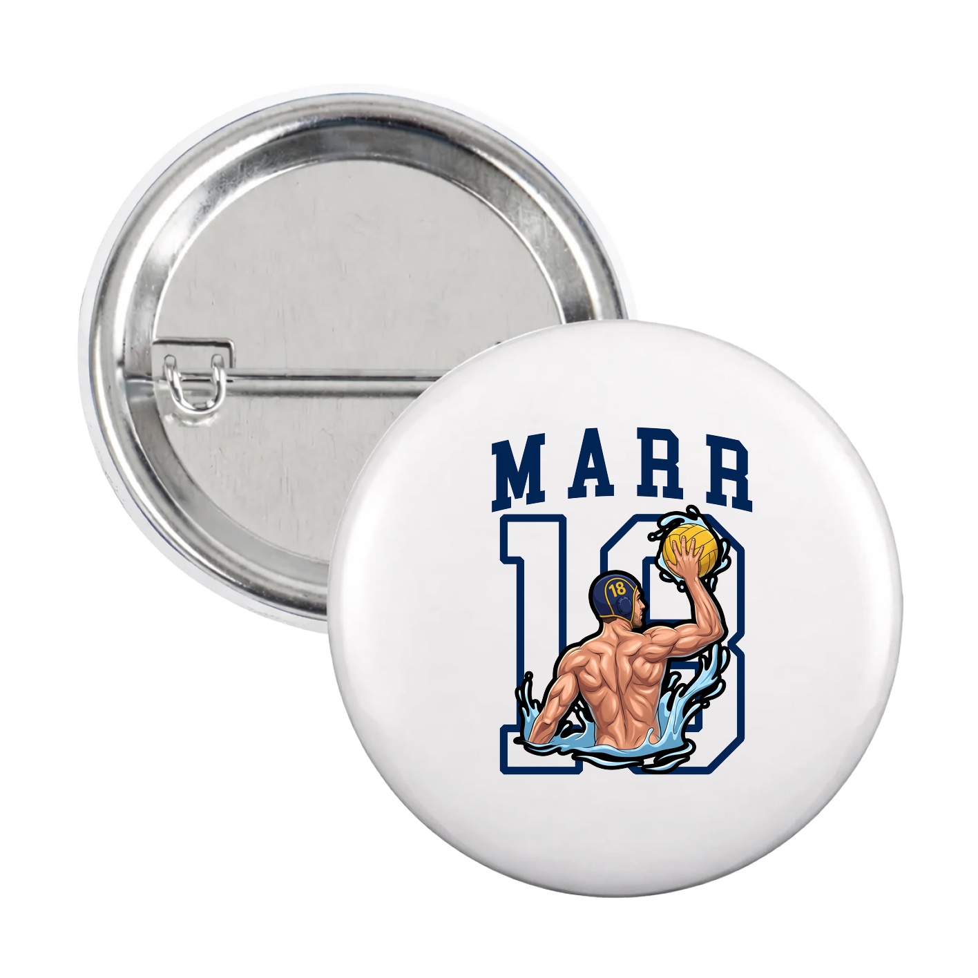 Game Day Button — Shirsey in White