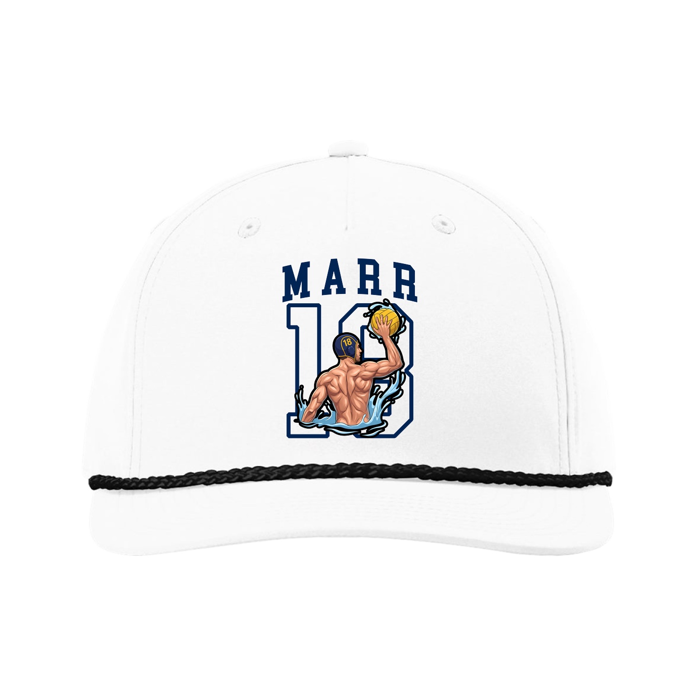 Five-Panel Classic Rope Cap — Shirsey in White