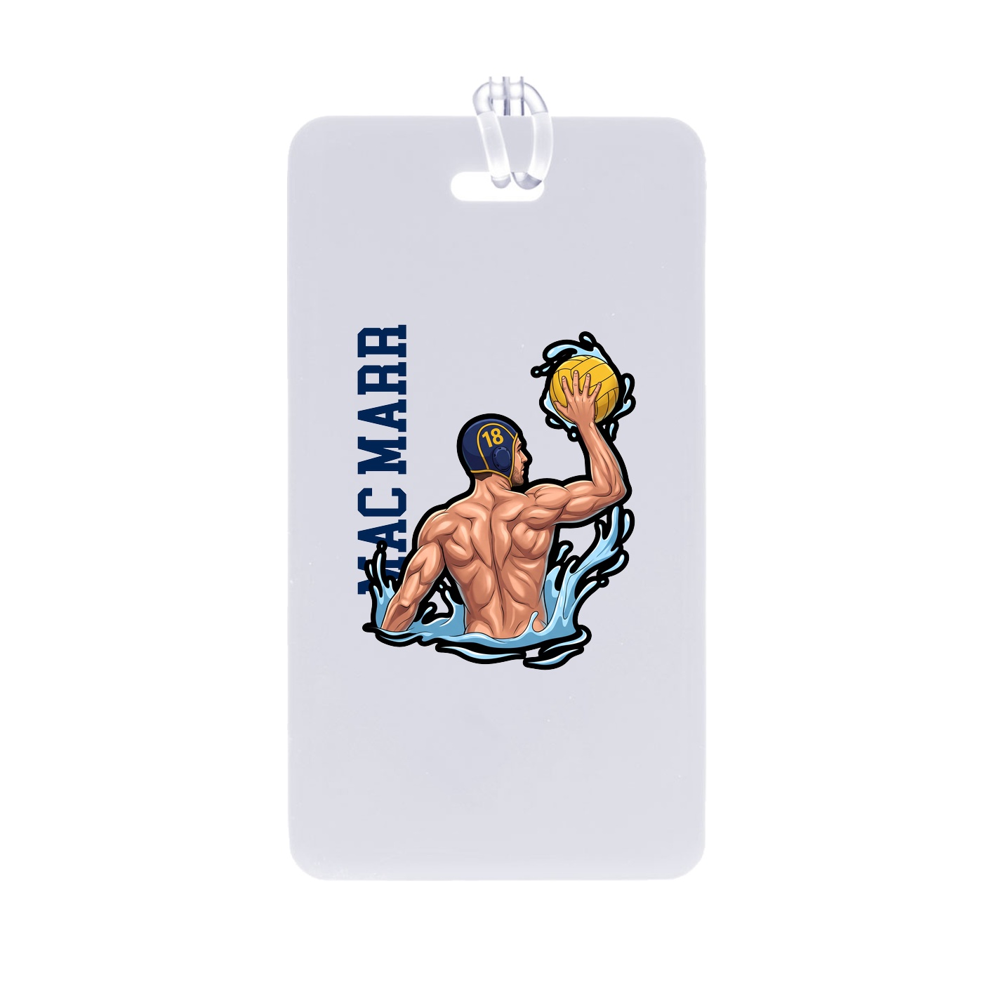 Bag Tag — Name Vertical in Classic