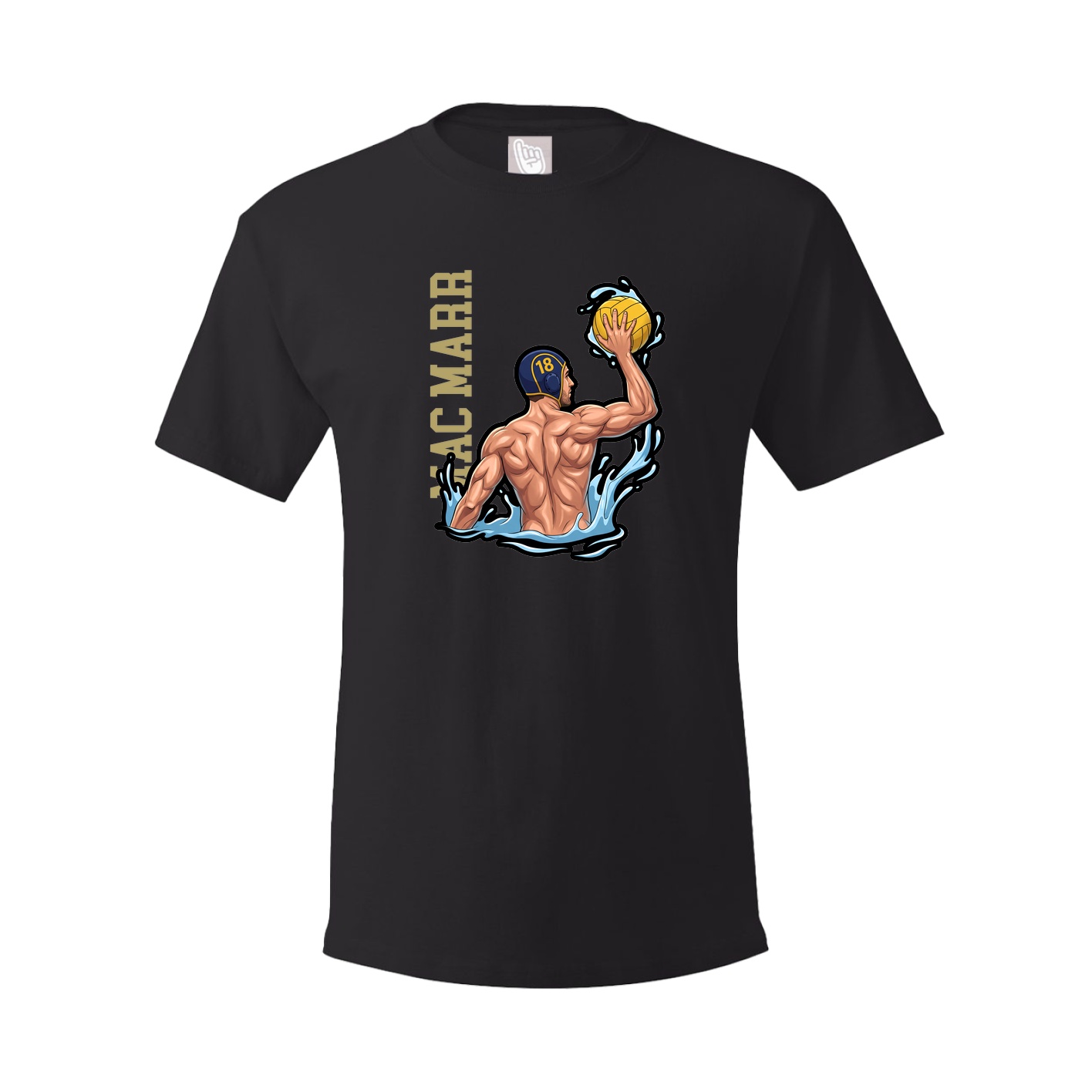 Tee — Name Vertical in Black