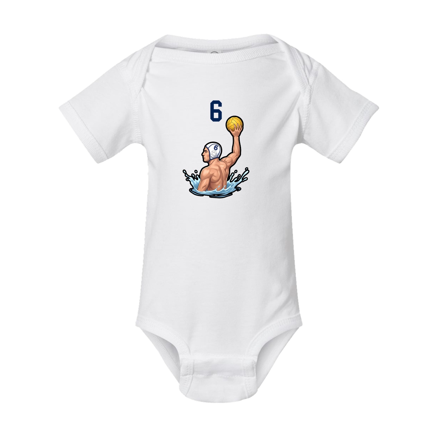 Baby Onesie — Number Top in White