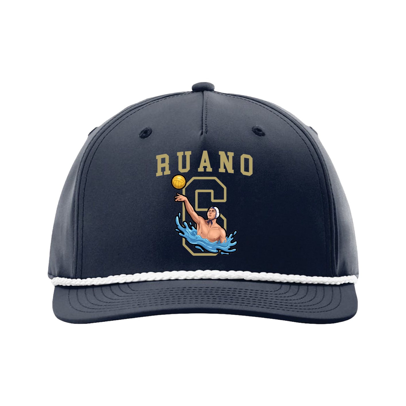 Five-Panel Classic Rope Cap — Shirsey in Navy