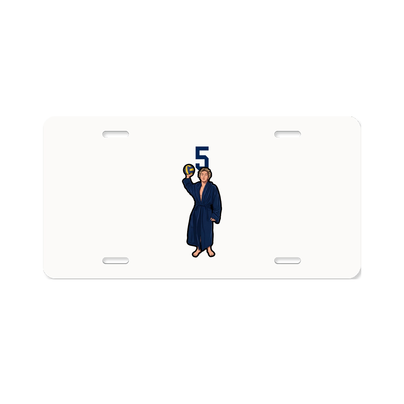 License Plate — Number Top in Classic