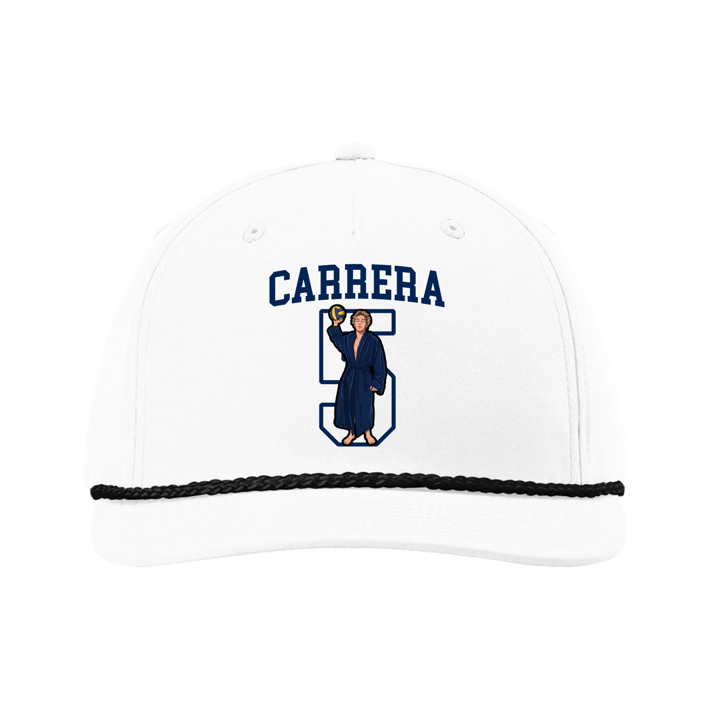 Five-Panel Classic Rope Cap — Shirsey in White