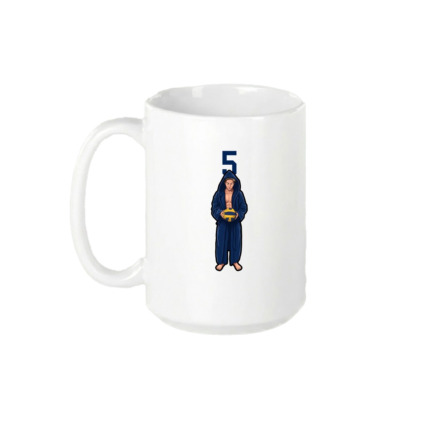 15oz Coffee Mug — Number Top in White