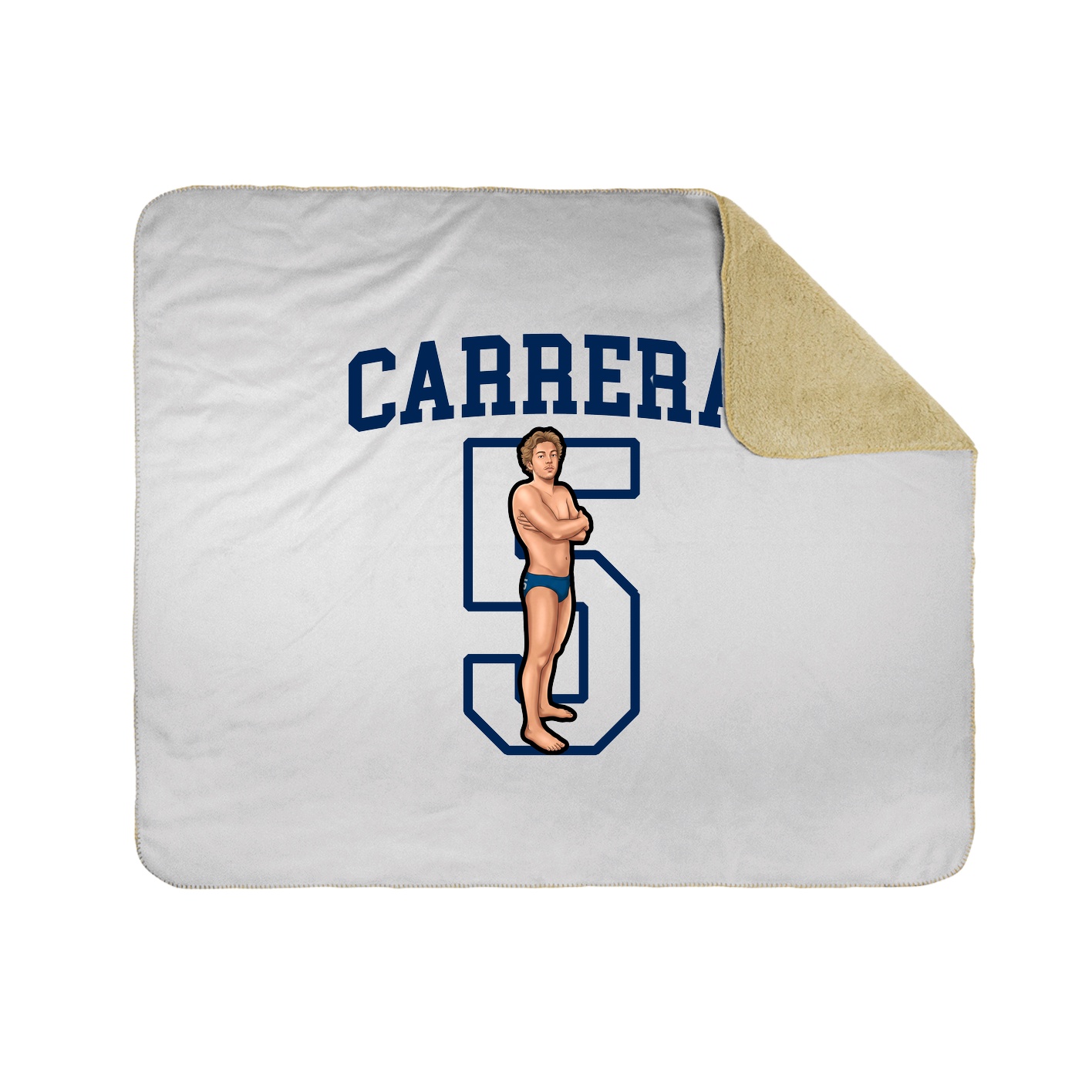 50x60 Sherpa Lined Throw Blanket