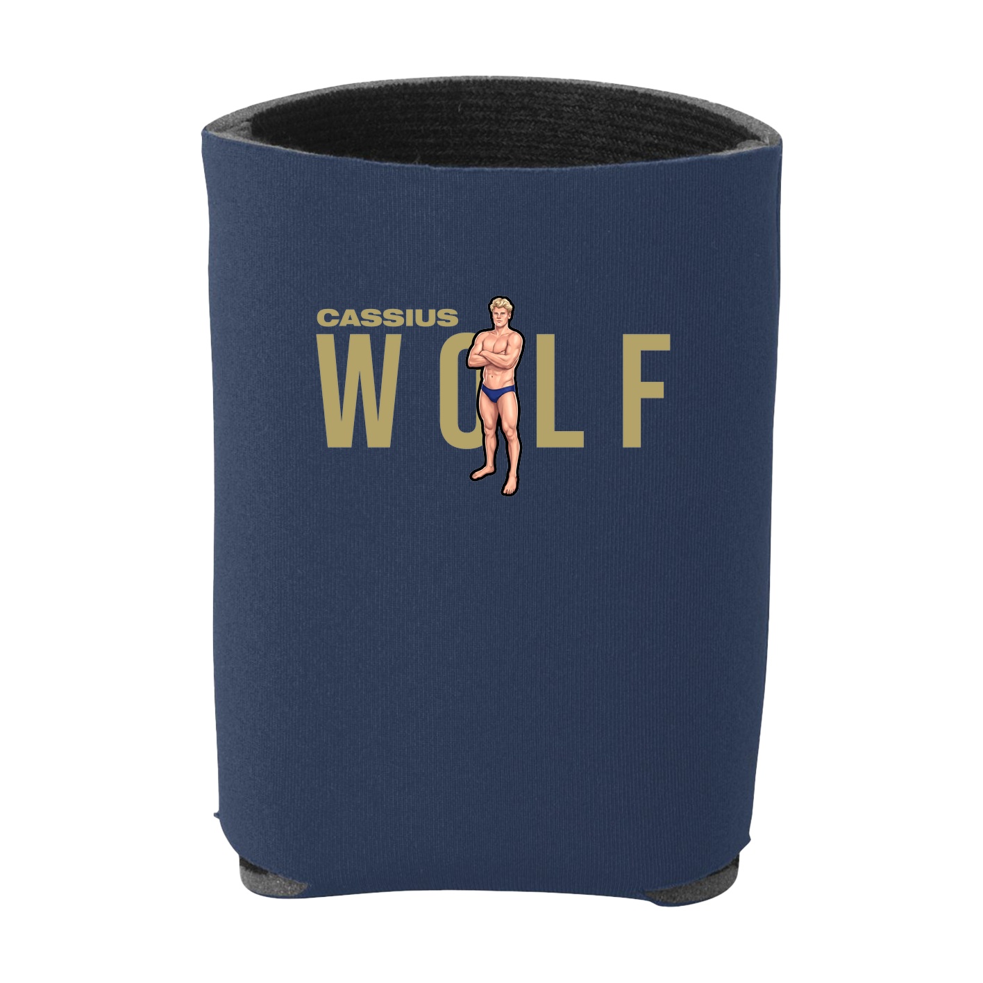 Can Holder — Player Name in Navy
