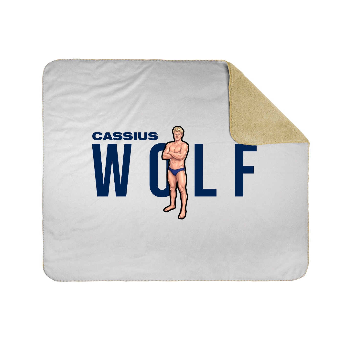 Throw Blanket — Player Name in White