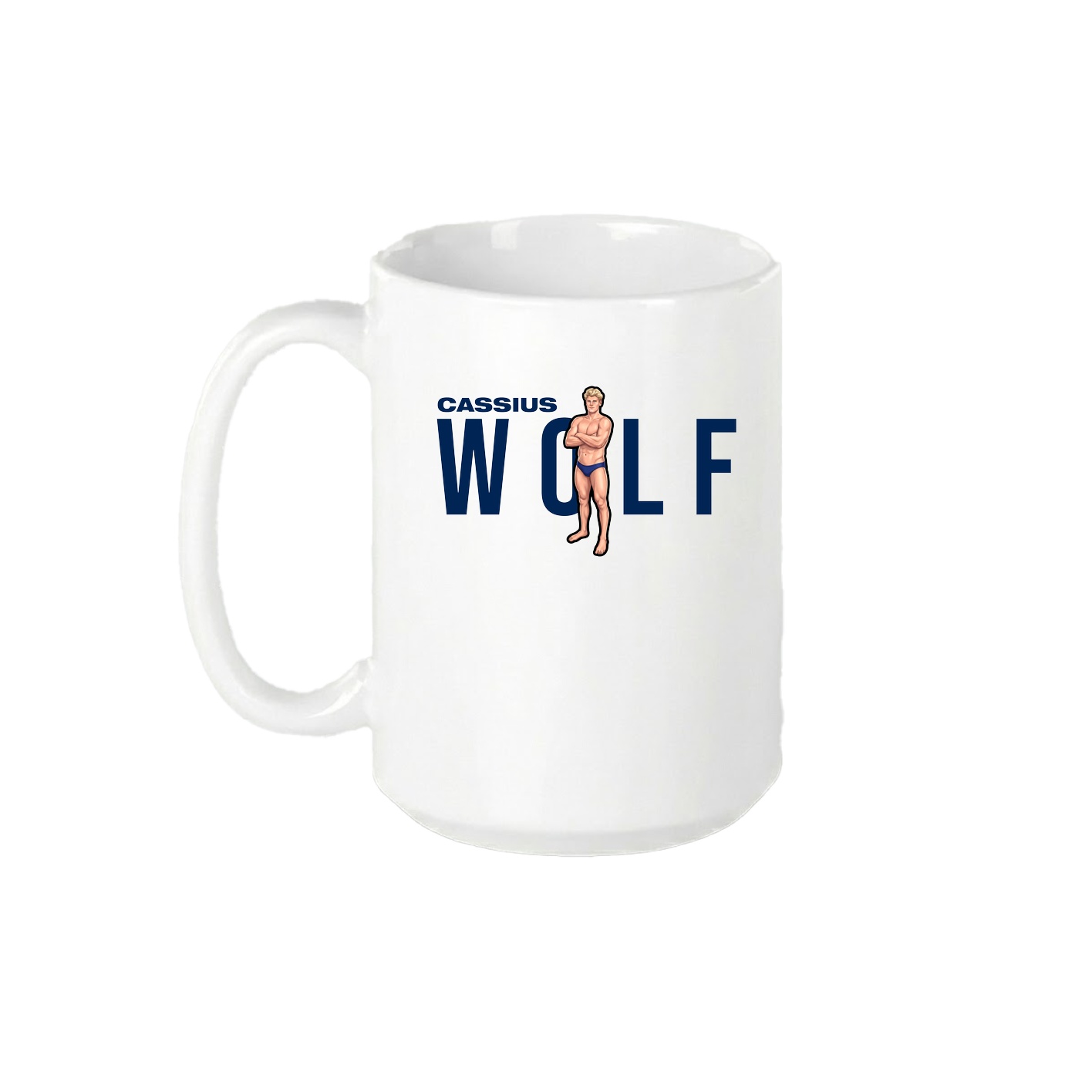 15oz Coffee Mug — Player Name in White