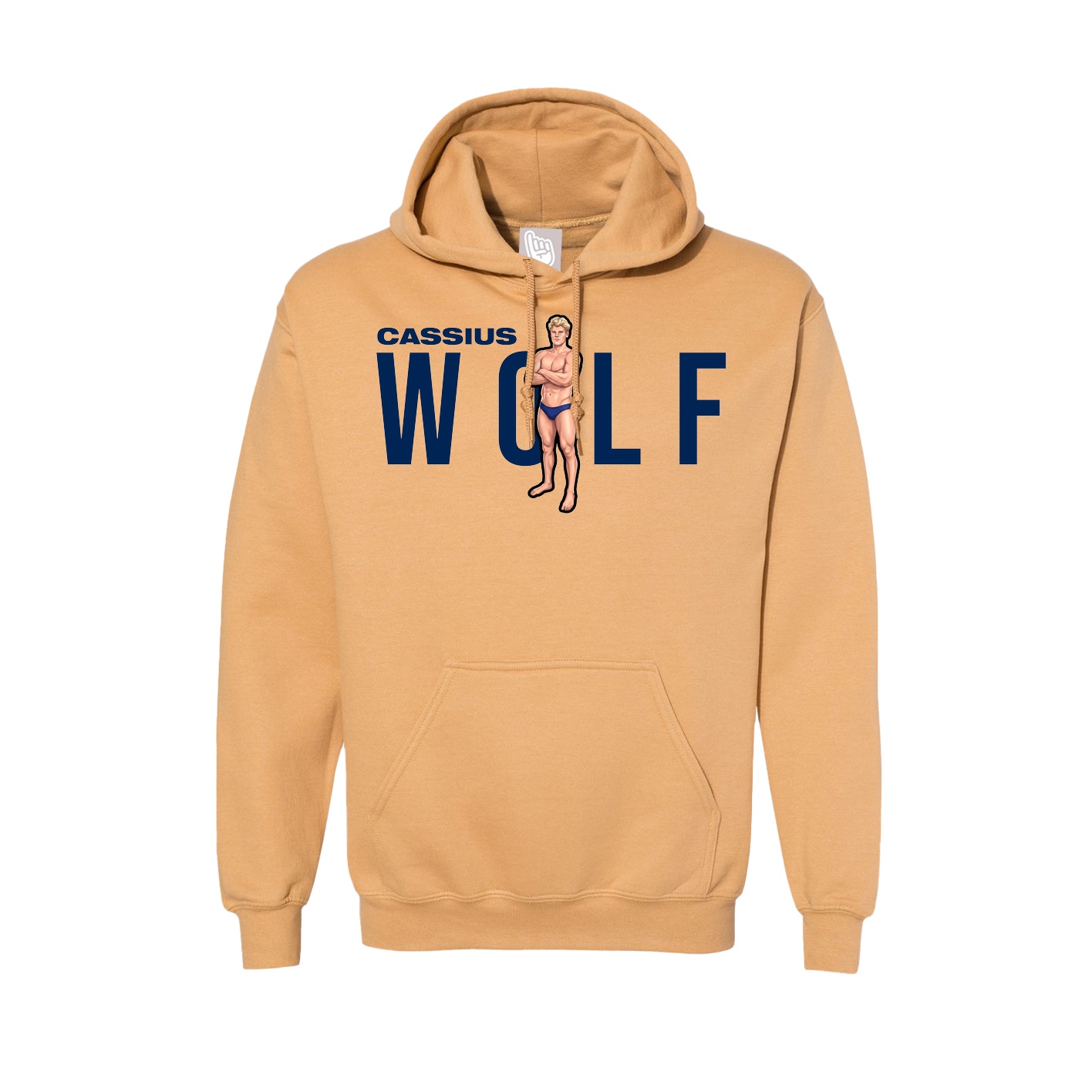 Hoodie — Player Name in Vegas Gold