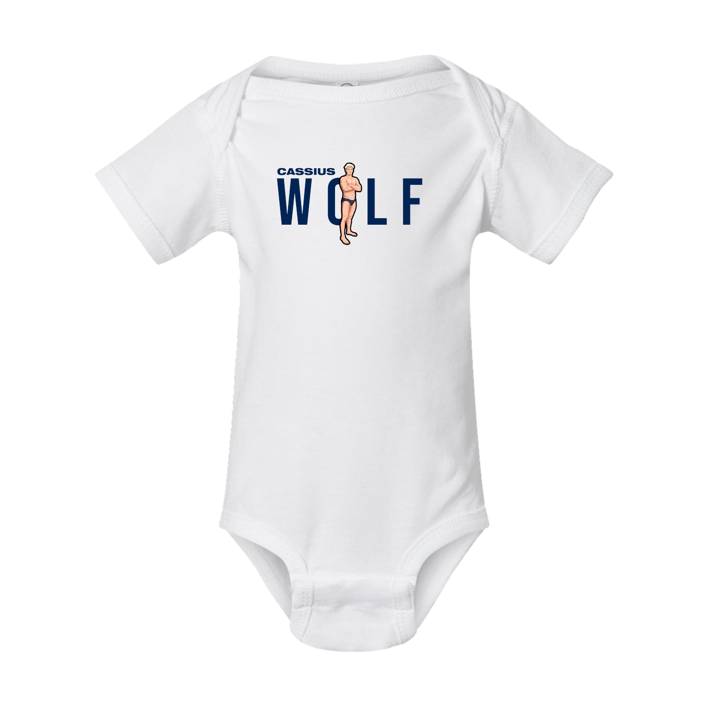 Baby Onesie — Player Name in White