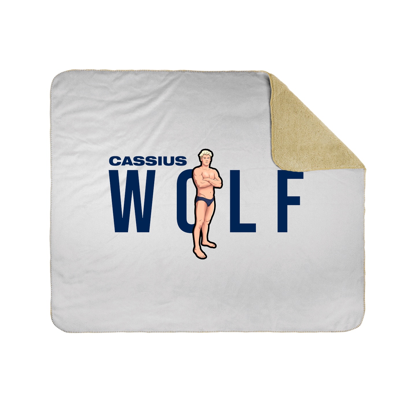 Throw Blanket — Player Name in White