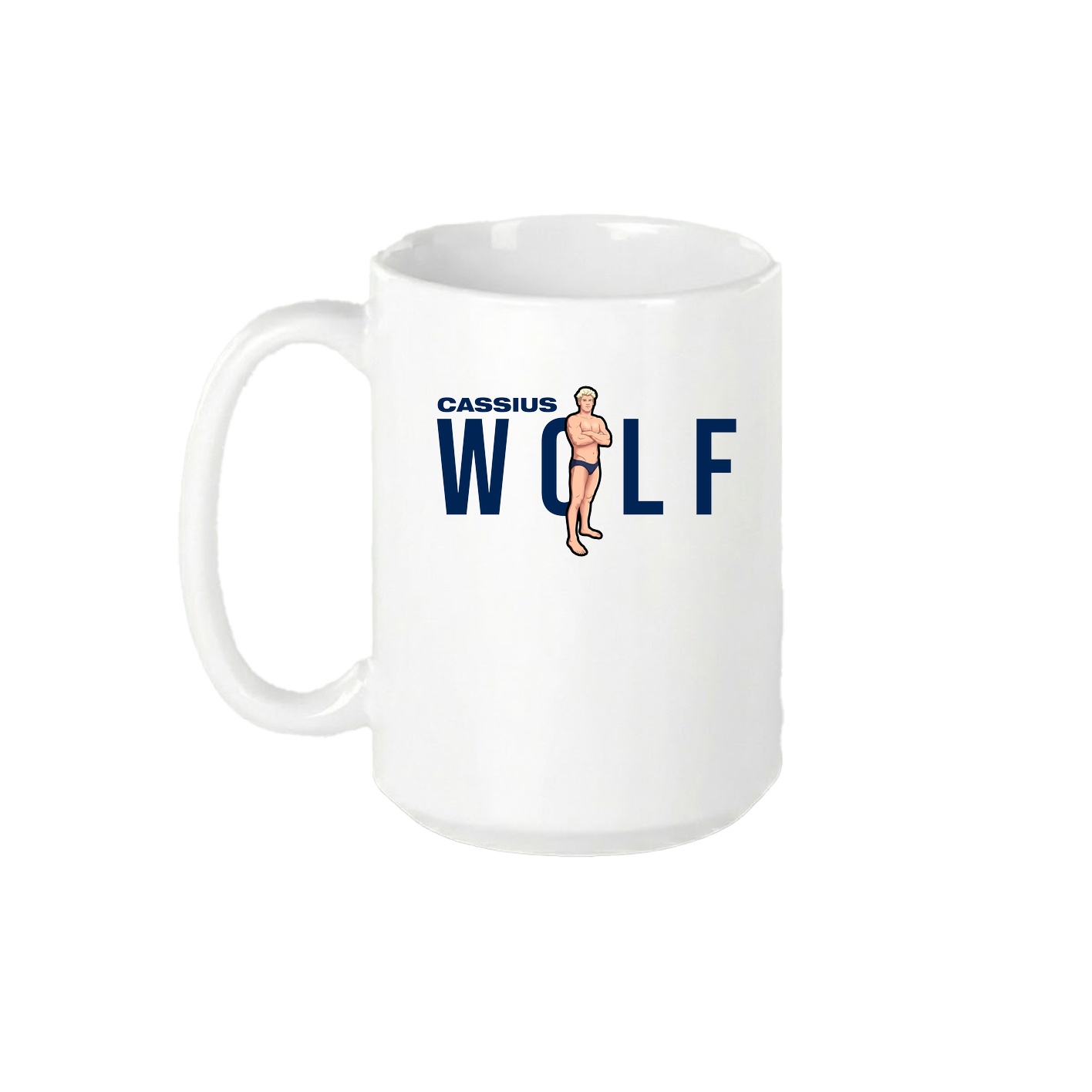 15oz Coffee Mug — Player Name in White
