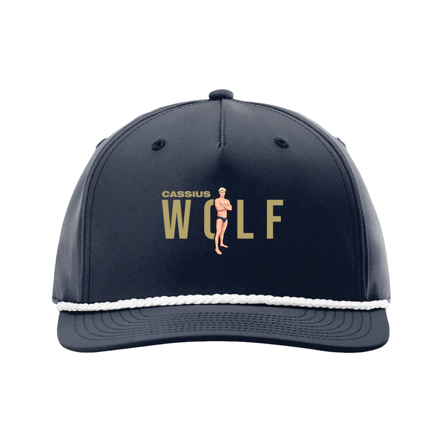 Five-Panel Classic Rope Cap — Player Name in Navy