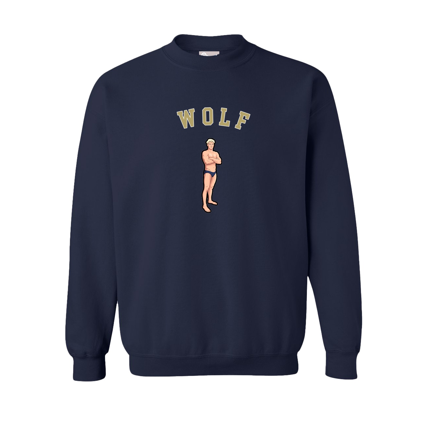 Fleece Crew — Shirsey Arch in Navy