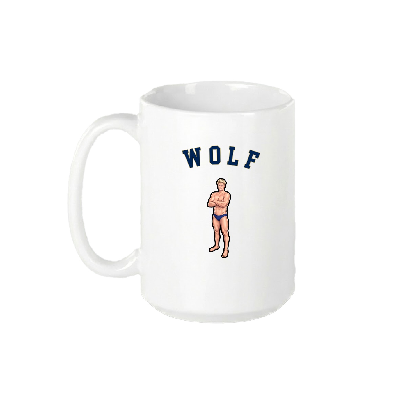 15oz Coffee Mug — Shirsey Arch in White