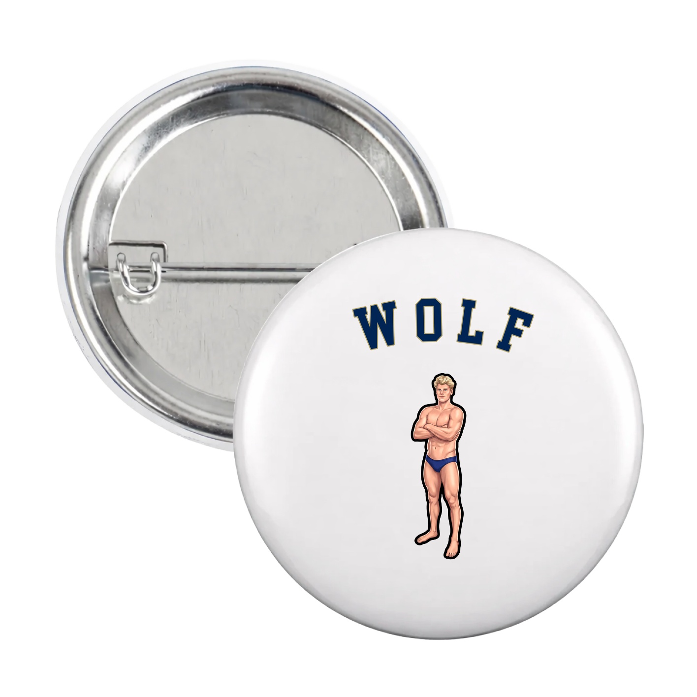 Game Day Button — Shirsey Arch in White