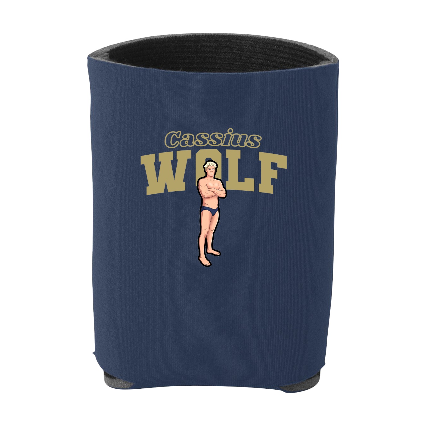 Can Holder — Name Arch in Navy